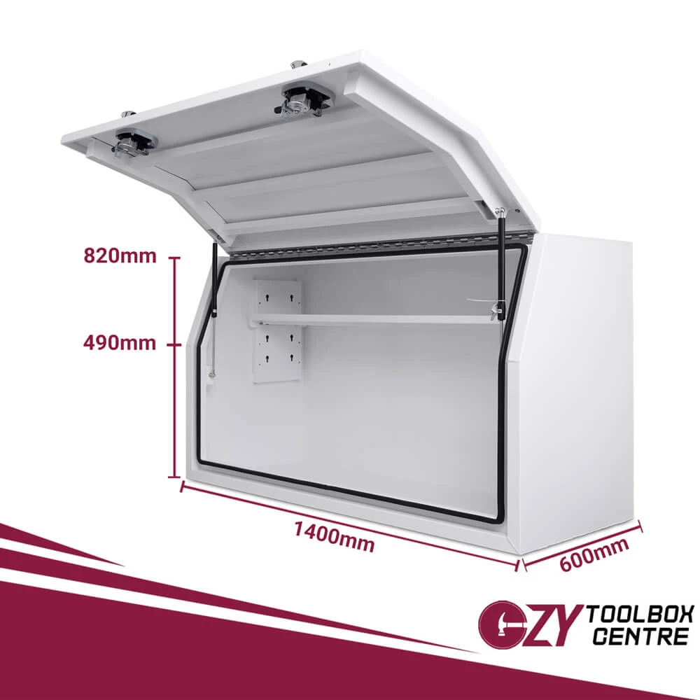 Full Lid 1400mm x 600mm x 820mm White OZY-1468FDW 