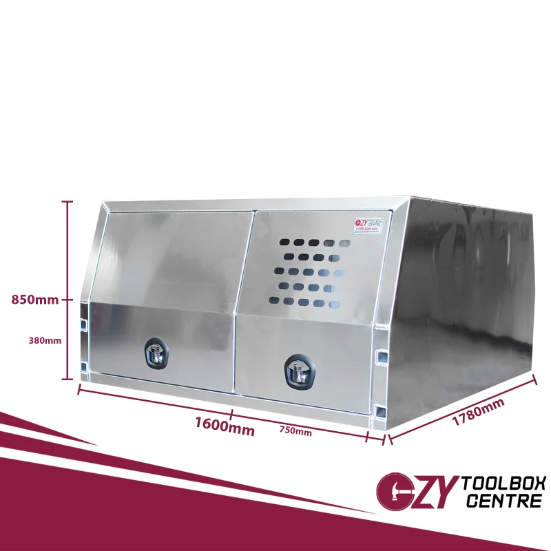 Canopy Jack Off - 1/4 Dog Box 1780mm x 1600mm x 850mm Flat Plate OZY-1716DB