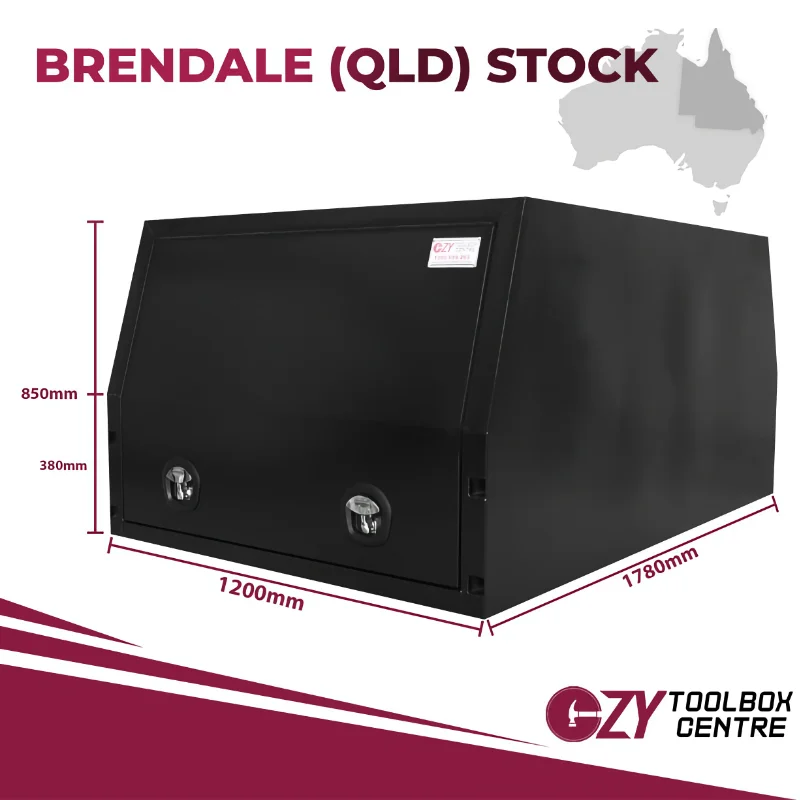 Canopy Jack Off 1780mm x 1200mm x 850mm OZY-1718CFJB-Q - Flat Black - QLD Warehouse