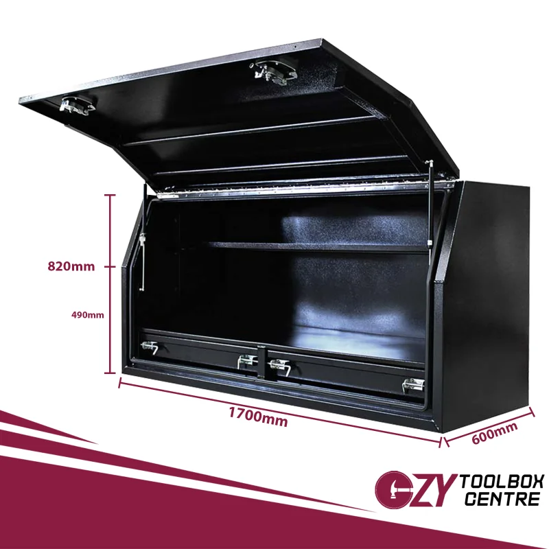 Built-in Drawers 1700mm x 600mm x 820mm Black OZY-1768FD-2B 