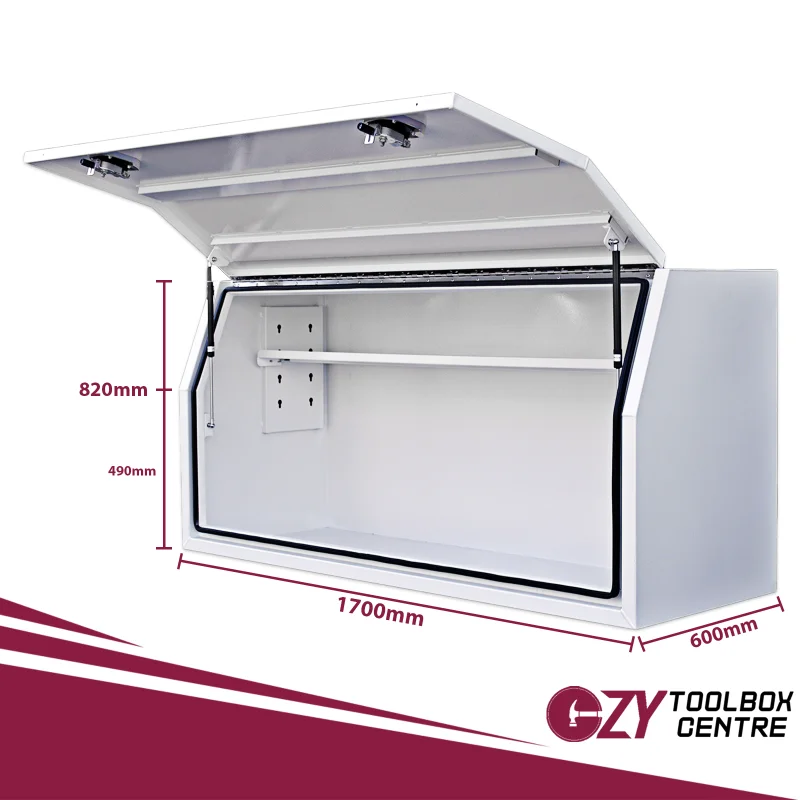 Full Lid 1700mm x 600mm x 820mm White OZY-1768FDW 