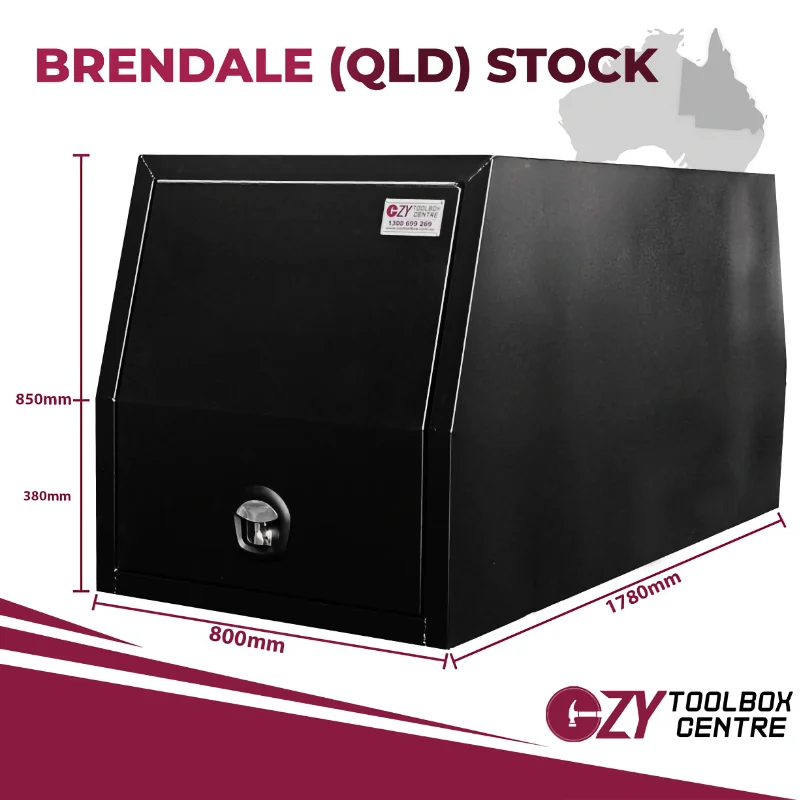 Canopy 1780mm x 800mm x 850mm Black  OZY-1778CB-Q - QLD 