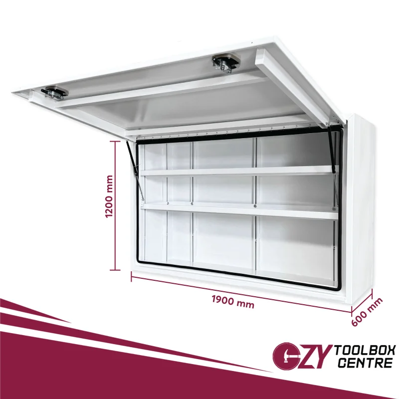 Truck Box 1900mm x 600mm x 1200m  White OZY-1961FPP-W