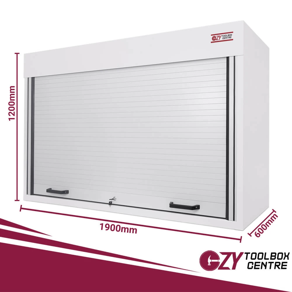 Truck Box 1900mm x 600mm x 1200mm Roller Shutter White OZY-1961RS-W 