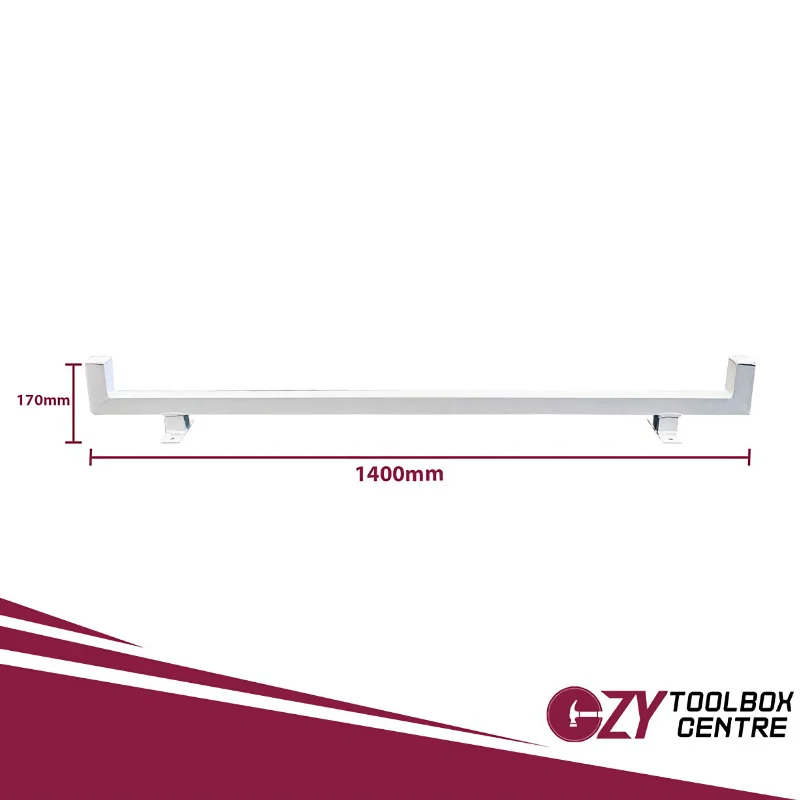 Aluminium Toolbox Roof Rack White OZY-LRW