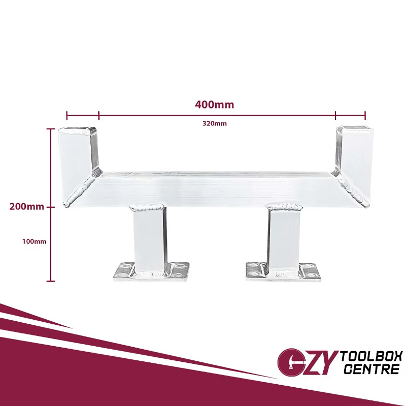 Aluminium Ladder Rack Single Toolbox Small OZY-SRW