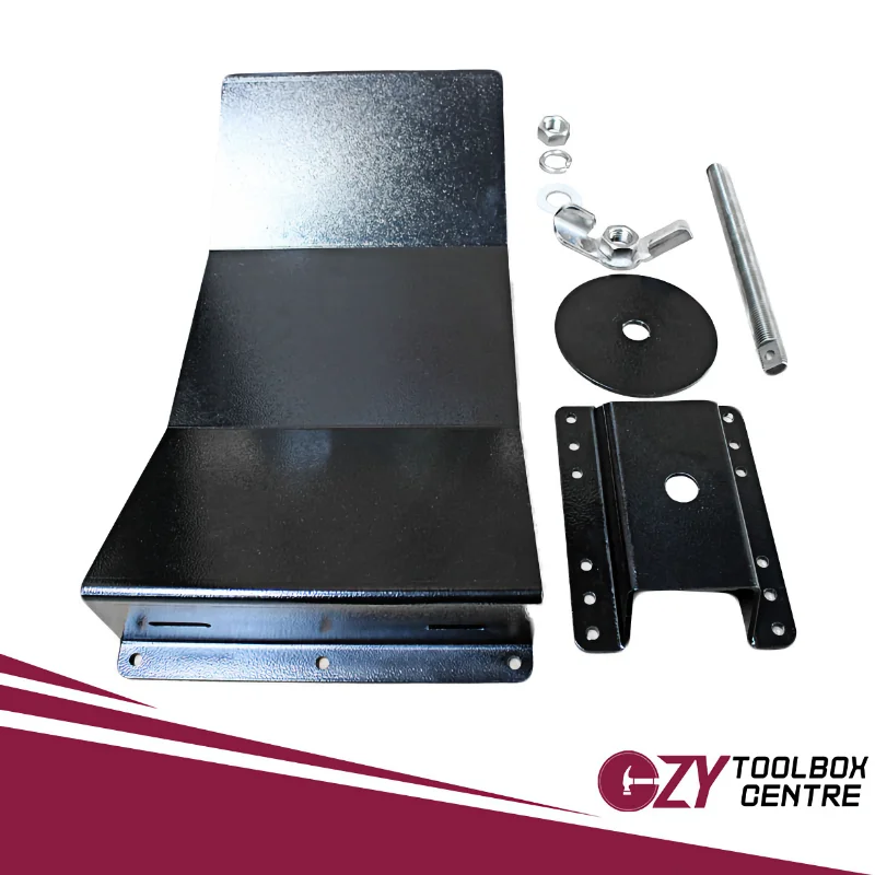 Spare Wheel Holder With Floor Mount Black OZY-TMB Black