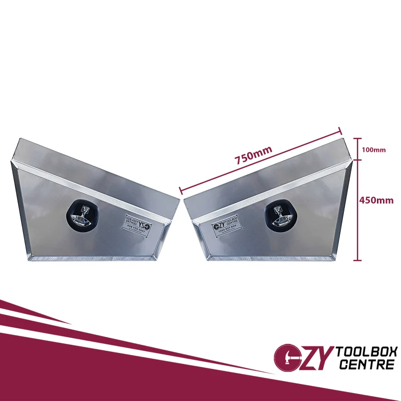 Under Tray Toolbox 750mm x 210mm - 260mm x 450mm Flat OZY-UB750