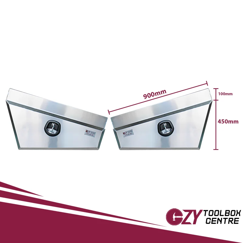 Under Tray Toolbox 900mm x 210mm - 260mm x 450mm Flat OZY-UB900