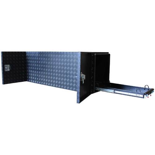 Aluminium Trailer Caravan Toolbox With Generator,  BBQ Slide Black OTC-1756B 
