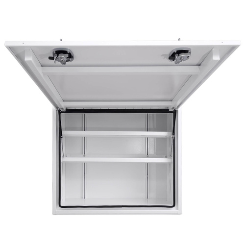 Truck Box 1400mm x 600mm x 1200m Pro-Series Flat Plate OZY-1461FPP-W White