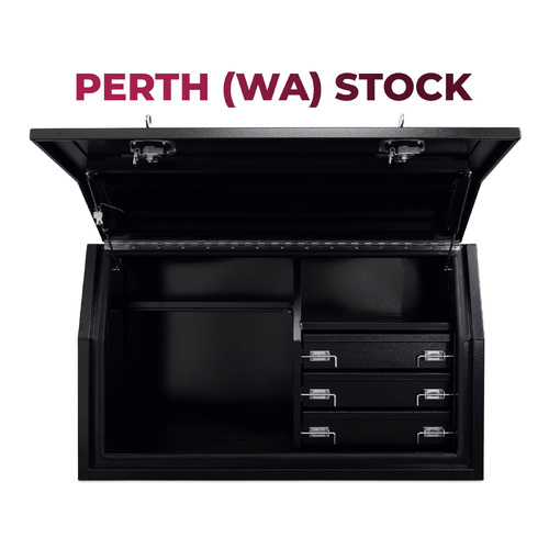 Built-in Drawers 1400mm x 600mm x 820mm Black OZY-1468FD-3B-P Perth Warehouse