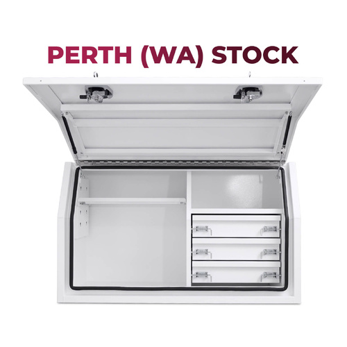 Built-in Drawers 1400mm x 600mm x 820mm White OZY-1468FD-3W-P Perth Warehouse