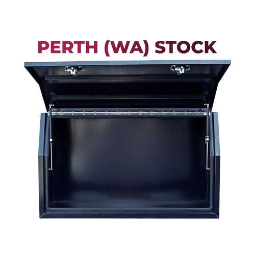 Full Lid 1400mm x 600mm x 820mm Black OZY-1468FDB-P - Perth Warehouse