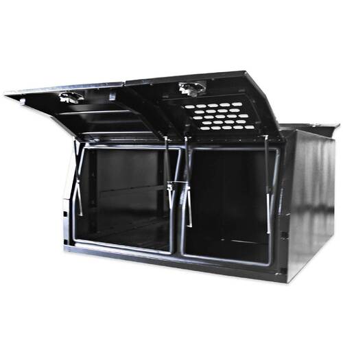 Canopy Jack Off - 1/4 Dog Box 1780mm x 1600mm x 850mm Black OZY-1716DB-B