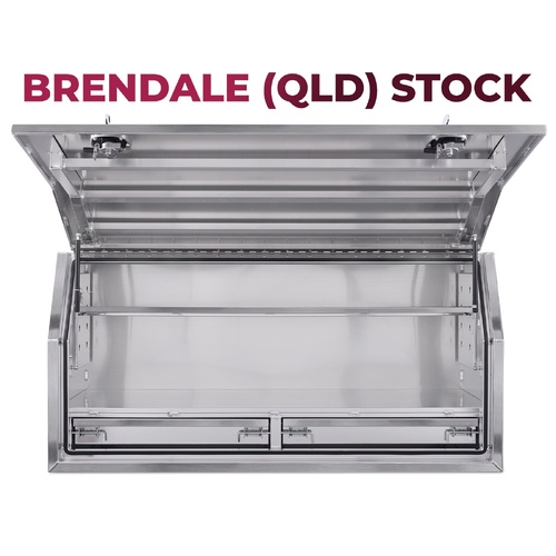 Full Side Opening Toolbox with 2 Built-in Drawers - Flat Plate