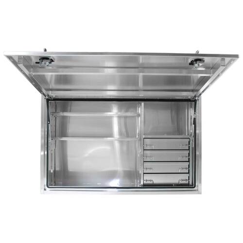 Truck Box 1900mm x 600mm x 1200m Pro-Series 4 Drawer OZY-1961FP-4D-W White