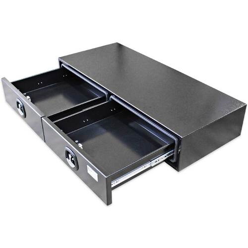 Drawers 1400mm x 600mm x 250mm Black OZY-D2B-1400 