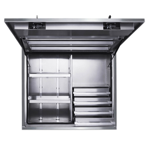 Full Side Opening Truck Toolbox with 4 Internal Drawers