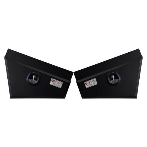 Set of Under Tray Ute Tool Boxes - Black