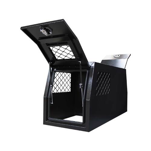 Dog Cage And Toolbox 1780mm x 800mm x 850mm Black OZY-HDBB800 