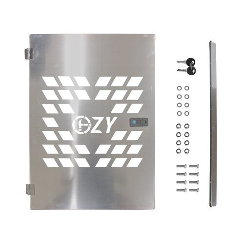 Lockable Rear Toolbox Gate 3.0 flat plate RAW 570W x 800H mm OZY-LRMG